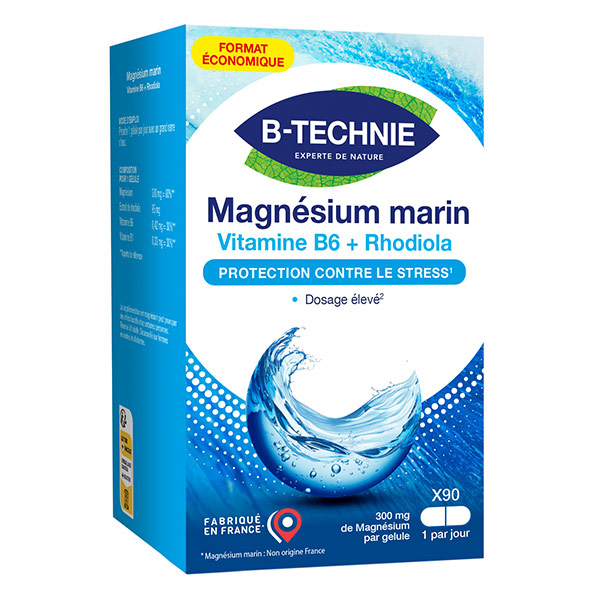 Magnésium Marin Stress Rhodiola FORMAT ECO gélules